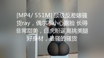 [MP4/ 551M] 顶级反差婊骚货ray，偶尔不小心露脸 长得非常甜美，白虎粉逼高挑美腿好身材，最骚的骚货