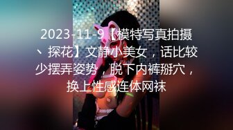 2023-11-9【模特写真拍摄丶探花】文静小美女，话比较少摆弄姿势，脱下内裤掰穴，换上性感连体网袜