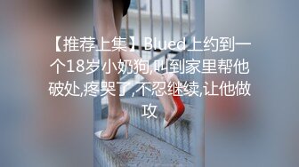 【推荐上集】Blued上约到一个18岁小奶狗,叫到家里帮他破处,疼哭了,不忍继续,让他做攻