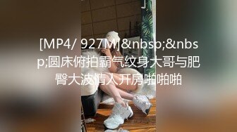 [MP4/ 927M]&nbsp;&nbsp;圆床俯拍霸气纹身大哥与肥臀大波情人开房啪啪啪